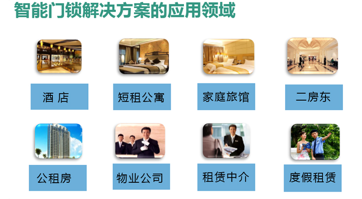 短租房、酒店式公寓、家庭旅館智能門鎖及解決方案